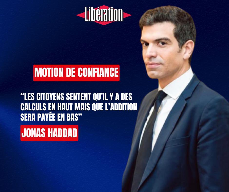 jonashaddad's tweet image. 🗞️ Interview Libération 

Les politiques auraient dû plus bosser pendant les vacances.

On se retrouve prisonniers des calculs politiques « en haut » et ce sont les citoyens qui vont payer l’addition « en bas »

👇🏻 

liberation.fr/politique/jona…