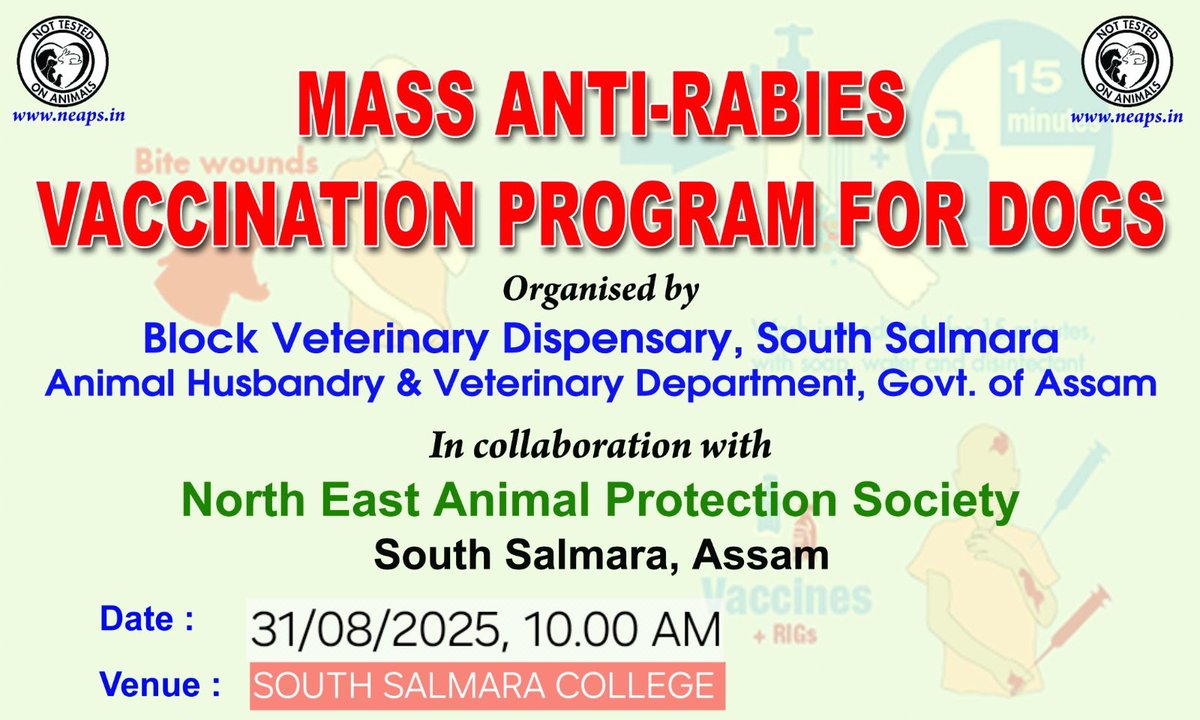 AnimalNortheast's tweet photo. আমাৰ সমাজৰ সচেতন নাগৰিকবৃন্দ, অনুগ্ৰহ কৰি আমাৰ জলাতঙ্কবিৰোধী টিকাকৰণ কাৰ্যসূচীত সহযোগিতা কৰক। https://t.co/cVZt26gnzK