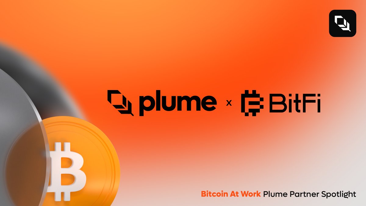 Bitcoin At Work: Plume Partner Series #5

BTC yield that speaks both languages.

With @Bitfi_org, users and institutions can earn transparent, sustainable yield while putting Bitcoin to work across Plume’s DeFi and RWA ecosystem.