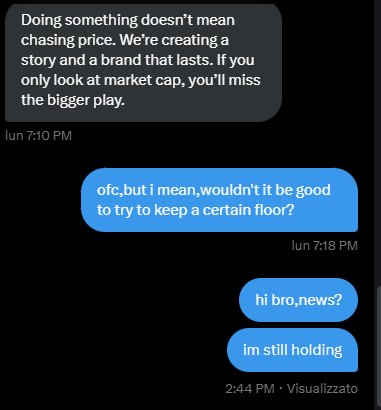 He read it without a response, guys be careful with your money.