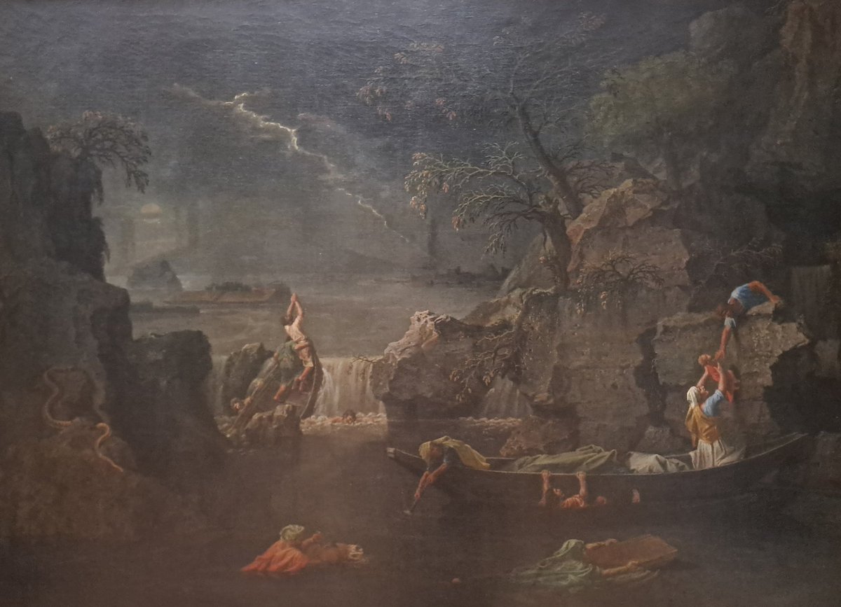 En ce moment au Louvre c est le déluge... ☔️ 🌧 ⛈️ 
On va attendre pour sortir