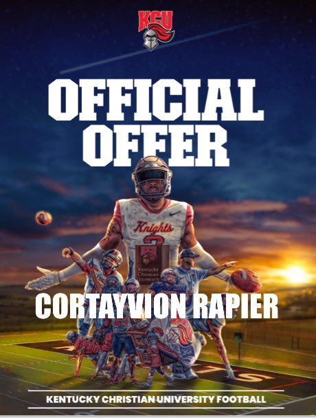 Blessed to receive my first official offer from <a href="/KentuckyChristi/">Kentucky Christian U</a>