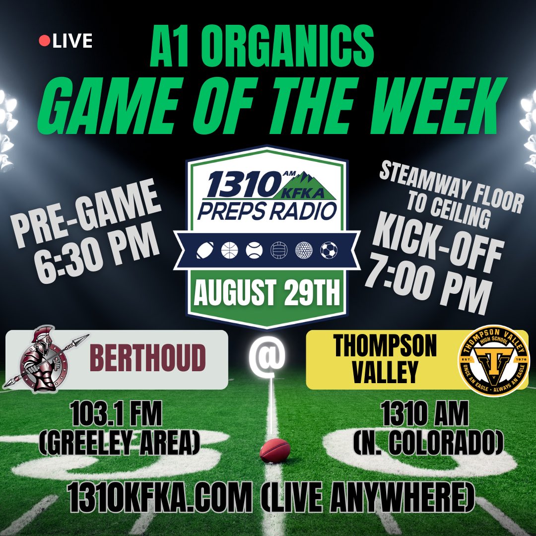 Tonight on <a href="/1310_KFKA/">KFKA Radio - Northern Colorado’s Voice</a> 🔥🔥🔥