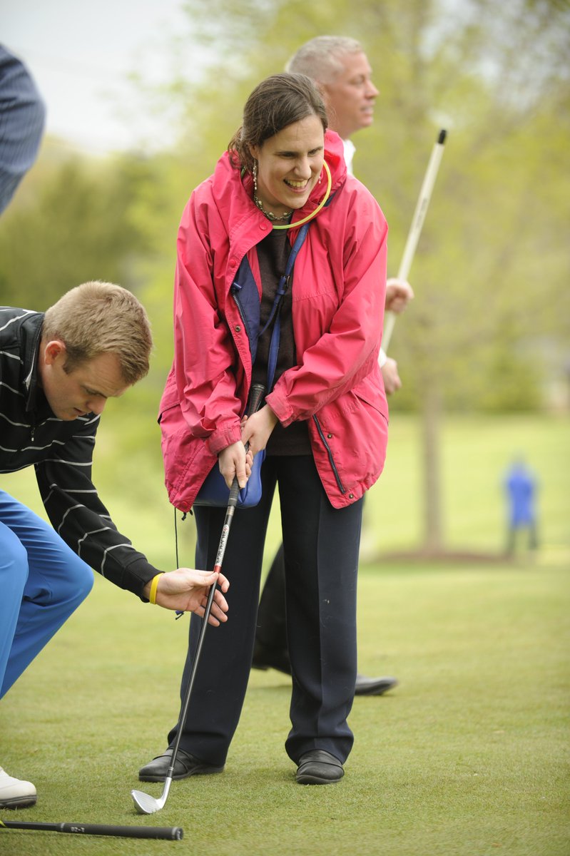 Remembering former years from Shot in the Dark Golf Tournament - Our consumers had the opportunity to partner with volunteers and acquire skills such as putting and chipping!