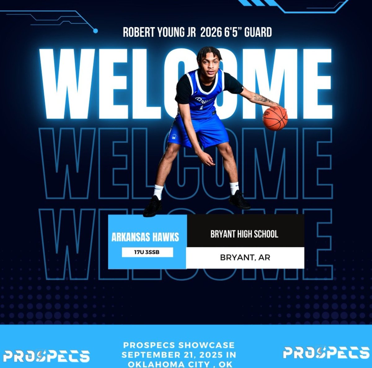 🚨Rj Young🚨

ProSpecs Camp would like to welcome one of the top unsigned seniors in the country. 6'5 dynamic scoring guard who is lethal from the midrange. Rj is a state champion with Bryant High School out of Arkansas and holds a number of D1 offers.📈📈