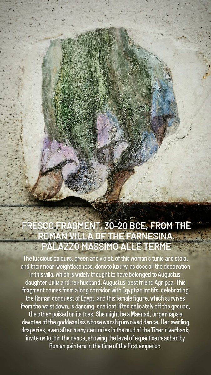 antmoose's tweet photo. Let's dance! #FrescoFriday returns us to the #domus of #Agrippa and #Julia demolished in the late C19 during works that, in straightening the #Tiber at the suggestion of #Garibaldi, destroyed 40% of the gardens of the #VillaFarnesina in #Rome as well as this #Augustan mansion. https://t.co/sUKmhs2JCb