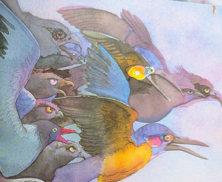 'Nat listened to the tearing sound of splintering wood, and wondered how many million years of memory were stored in those little brains, behind the stabbing beaks, the piercing eyes, now giving them this instinct to destroy mankind' #GrimLitFriday 1)