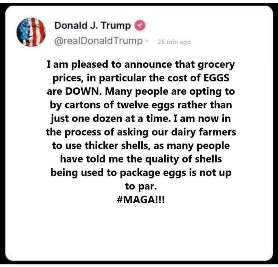 The stable genius strikes again! 
(Parody)