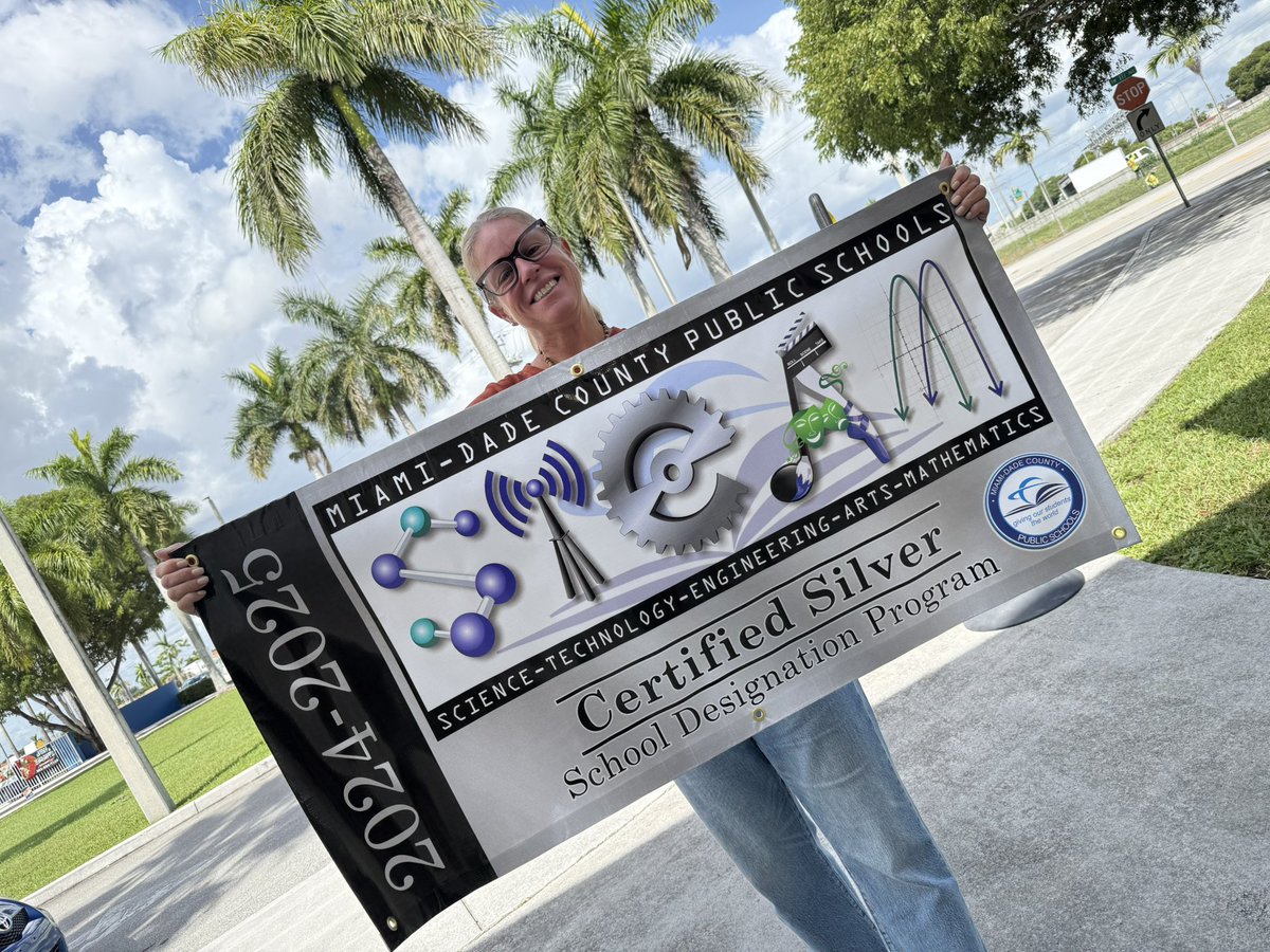 STEAMDesignated's tweet image. Congratulations @GulfstreamES ! STEAM Certified Silver 😎 👌🏽@MDCPSSTEAM #YourBestChoiceMDCPS  #MDCPSSTEAM
