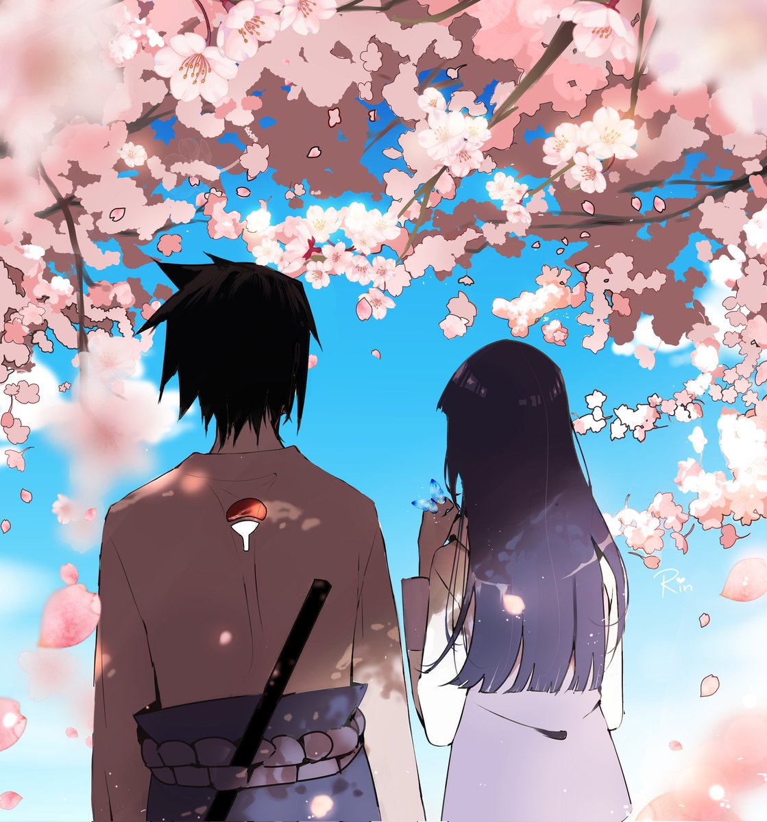 As a tribute to #sasuhinamonth2025
"let's meet again, when the spring breeze passes."