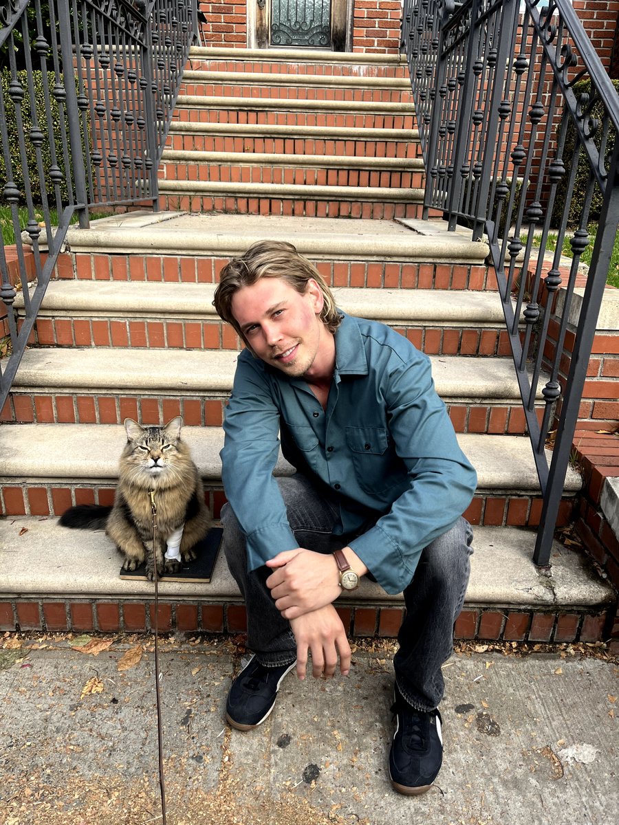 Man’s best friend.

See Austin Butler and Tonic the Cat in #CaughtStealingMovie – now playing exclusively in theatres. Get tickets. caughtstealing.movie/tickets/