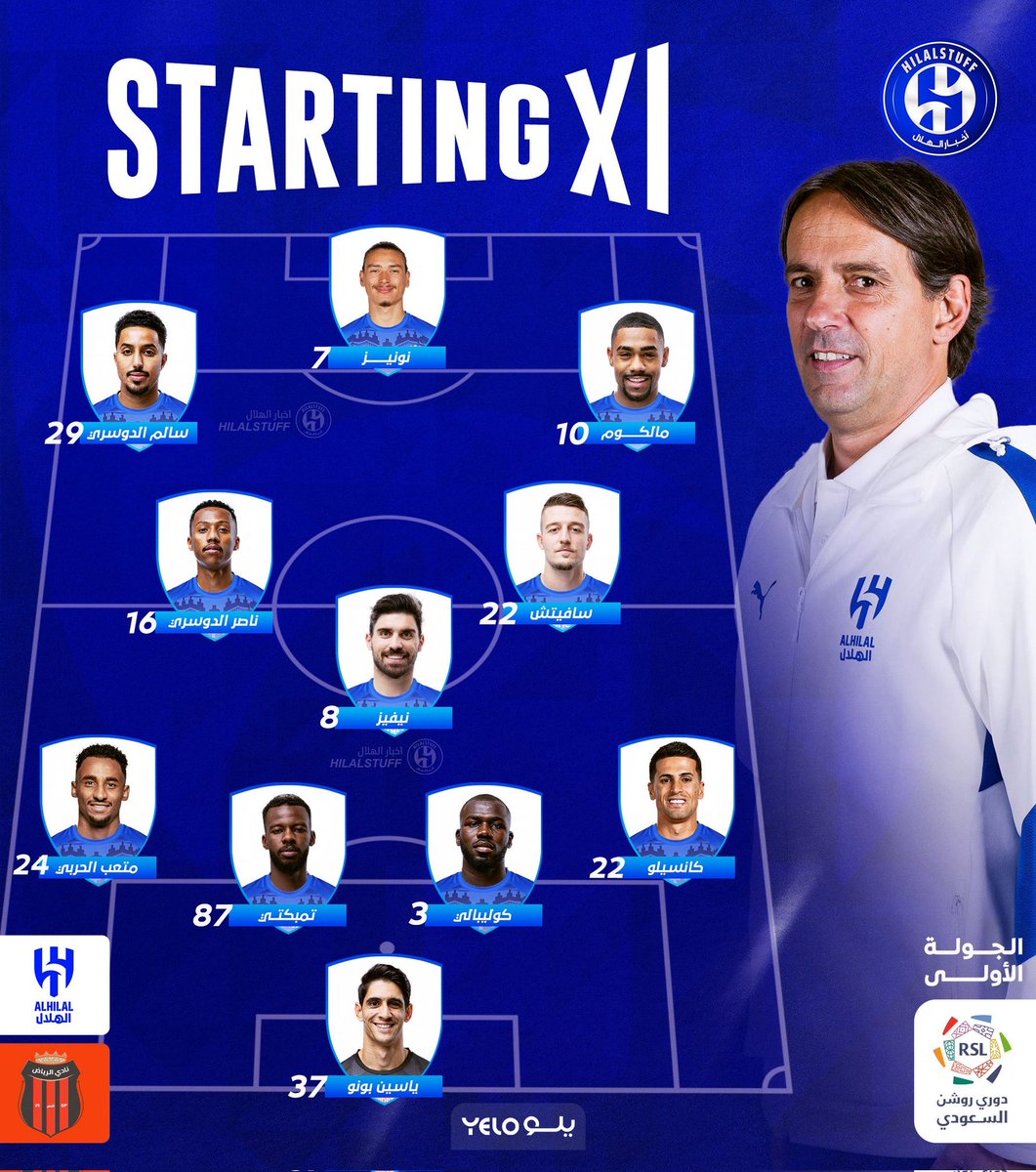 #الهلال_الرياض
طريقة لعب انزاغي ما تناسب الهلال ابدا 
اللي هي ثلاث قلوب دفاع 
باسقاط نيفيز بين كوليبالي وتمبكتي 
بطريقة هذي أثر على كثافة وسط الهلال وسيطرته في منطقة المناورة وقتل فرص صناعة اللعب من وسط الهلال ..