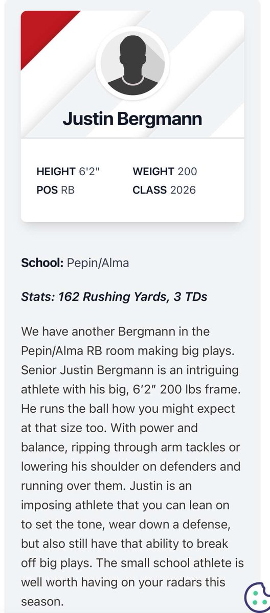 Thanks <a href="/MJ_NFLDraft/">Mark Johnson</a> for the write up! Starting the season off strong💪
<a href="/PrepRedzoneWI/">Prep Redzone Wisconsin</a>
