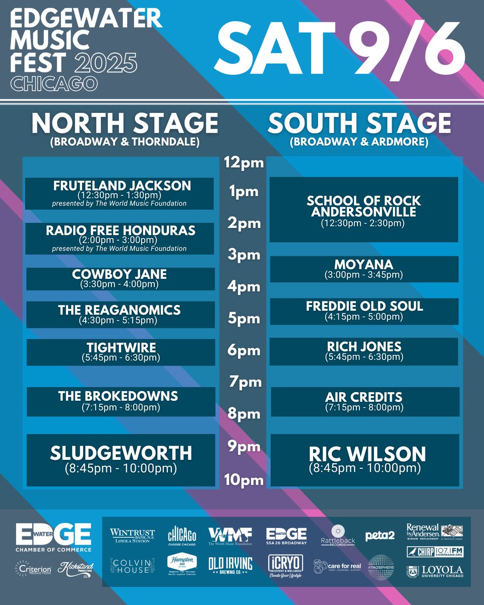 edgechamber's tweet image. Edgewater Music Fest is NEXT WEEKEND!

Daily schedules so you can plan ahead

@sweetpilll @foxyshazam @RicWilson @kickstandshows @CHIRPRadio