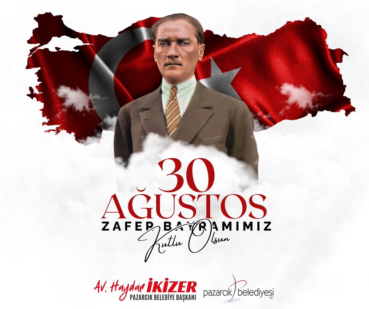 Bu büyük zaferi bize armağan eden başta Gazi Mustafa Kemal ATATÜRK olmak üzere tüm kahramanlarımızı minnetle anıyoruz.

30 Ağustos Zafer Bayramımız kutlu olsun🇹🇷