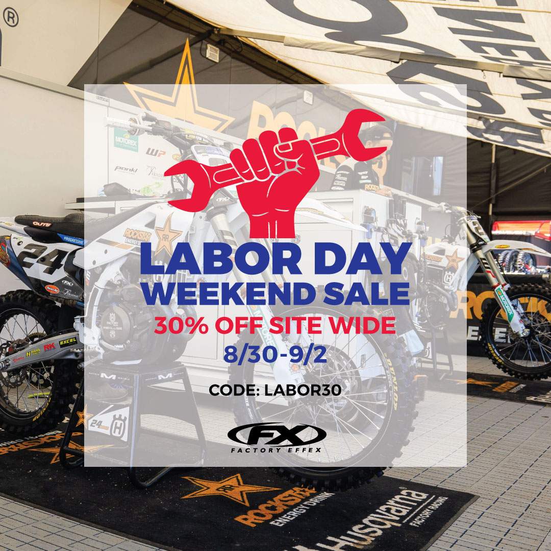 🇺🇸 LABOR DAY WEEKEND SALE 🇺🇸
30% off site wide
use code: Labor30
#labordaysale #moto #motographics #customgraphics #apparel #garage #track #factoryeffex #madefortheride
factoryeffex.com