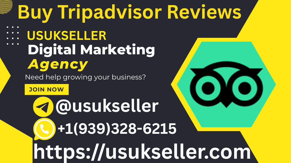 Buy Tripadviser Reviews #buy_tripadvisor_reviews
usukseller.com/product/buy-tr…
24 Hours Reply/Contact
Telegram:@usukseller
Whatsapp: +1(939)328-6215
#socialmedia #Digitalmarketer #usaaccount #gmail #paypal #verified #accounts #marketing #google #BuyTripadvisorReview #revirws_service