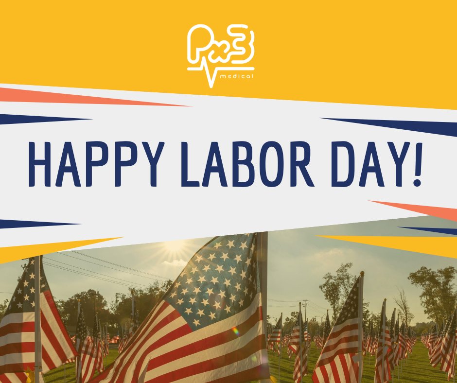 Px3Medical's tweet photo. To every hardworking professional making a difference, thank you. From healthcare heroes to everyday champions, today we celebrate you. Enjoy a well-deserved rest and recharge.  https://t.co/w4qCdLHliE

#LaborDay #ThankYou #PX3Medical #WorkforceWellness #HealthcareStaffing https://t.co/qOzEUuzPu3