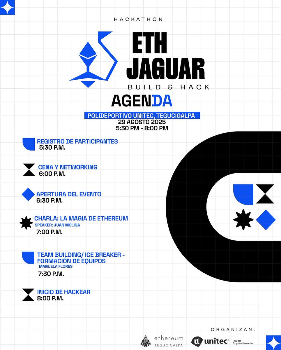 GmETHJaguar 🧑🏻‍💻✨ 
¿Están listos para build &amp; hack? 

Nos vemos a las 5:30pm en el poli ✌🏻