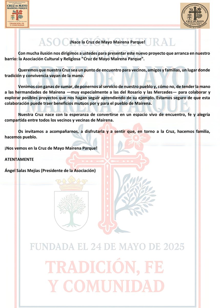 Cruz de Mayo Mairena Parque tweet media