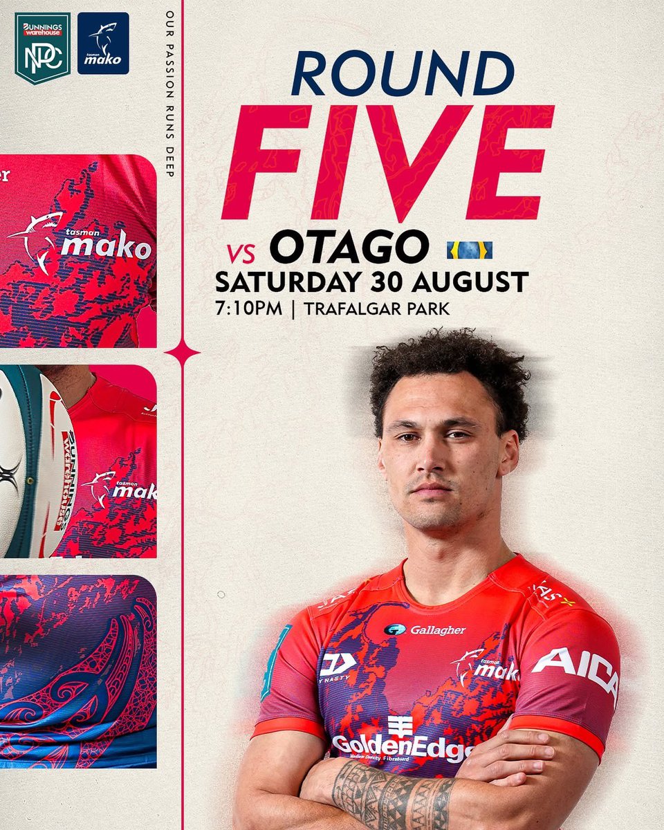 GAME DAY | DOUBLE HEADER 

Please note that there will be a moment’s silence prior to each game to honour Shane Christie. Mako #82 💔

#BunningsNPC #BunningsFPC  <a href="/BunningsNPC/">Bunnings NPC</a> 
#OurPassionRunsDeep #FinzUp 🦈