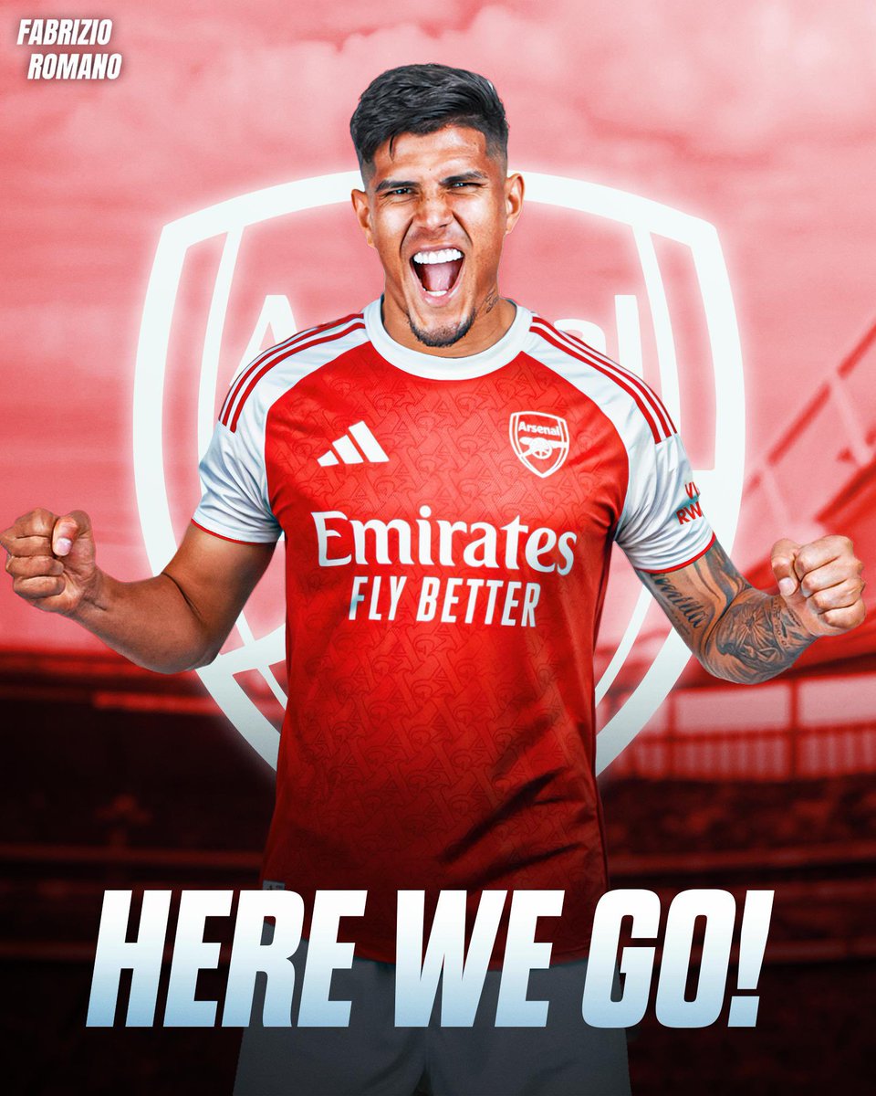 Fabrizio Romano (@fabrizioromano) on Twitter photo 🚨 BREAKING: Piero Hincapié to Arsenal, here we go! Deal in place with Bayer04 after agreement done with the player.
New defender joins #AFC on fee worth €52m plus sell-on clause with medical set to follow next, as <a href="/David_Ornstein/">David Ornstein</a> reports.
One more top addition for Arsenal. 🇪🇨 🚨 BREAKING: Piero Hincapié to Arsenal, here we go! Deal in place with Bayer04 after agreement done with the player.
New defender joins #AFC on fee worth €52m plus sell-on clause with medical set to follow next, as <a href="/David_Ornstein/">David Ornstein</a> reports.
One more top addition for Arsenal. 🇪🇨