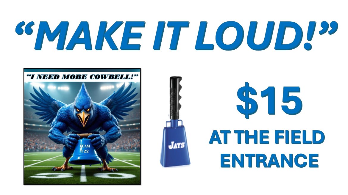 LIBERTY HS FOOTBALL FANS!  BE THE 12TH MAN TONIGHT AND PURCHASE YOUR "LIBERTY BELL"!   LET'S MAKE OUR STADIUM THE "LOUDEST"  IN THE STATE!   🟦GO BLUE MACHINE!🟦
<a href="/JaysFootball/">Liberty Football</a> <a href="/LHSJAYS/">Liberty High School</a> <a href="/LHSBlueJays/">Liberty HS Athletics</a> <a href="/bluecrewcrazies/">LHS Blue Crew Crazies</a> <a href="/LHSJaysCheer/">LibertyCheer</a> <a href="/LHSSportsMktg/">LHS Sports Marketing</a> <a href="/klhs_jays/">KLHS</a> <a href="/CoachFrigon/">Chad Frigon</a>