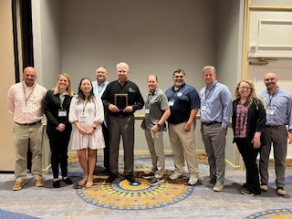 IndianaChemist's tweet image. Exciting news! Dr. George Saxton, our longtime compliance officer for the pesticide and fertilizer sections of OISC, was inducted into the Association of Structural Pest Control Regulatory Officials Hall of Fame this week! What an amazing team we have! 👏😃
#ASPCRO #OISC