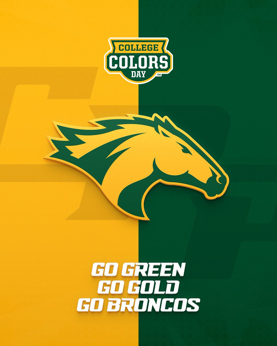 Happy #CollegeColorsDay Broncos 🟢🟡