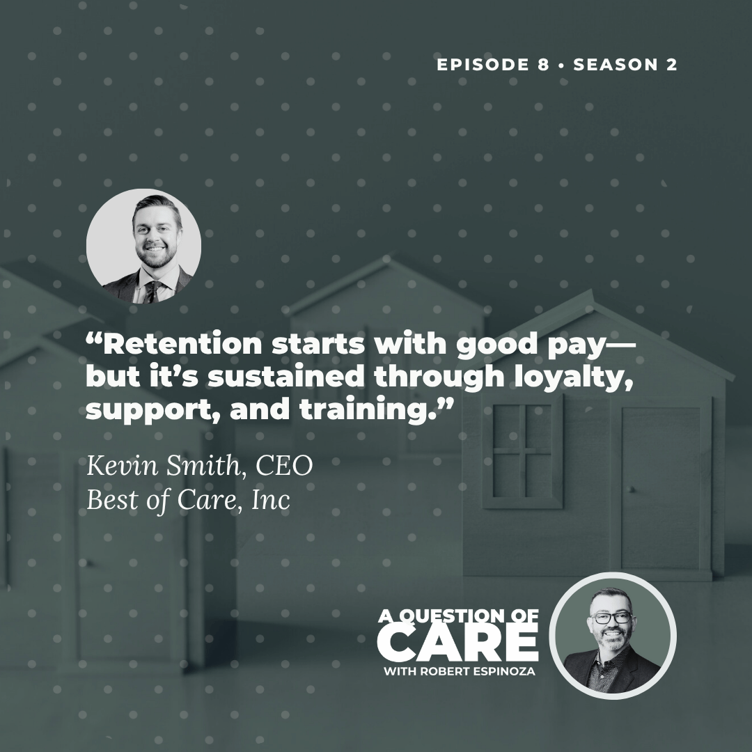 A Question of Care (@aquestionofcare) on Twitter photo No care workers = no care.
In the Season 2 finale of #AQuestionOfCare, Kevin Smith of Best of Care joins <a href="/_RobertEspinoza/">Robert Espinoza</a> to reflect on how the home care system can best support workers and businesses.
🎧 Listen here or wherever you get your podcasts: tinyurl.com/w7ab6cf7 No care workers = no care.
In the Season 2 finale of #AQuestionOfCare, Kevin Smith of Best of Care joins <a href="/_RobertEspinoza/">Robert Espinoza</a> to reflect on how the home care system can best support workers and businesses.
🎧 Listen here or wherever you get your podcasts: tinyurl.com/w7ab6cf7