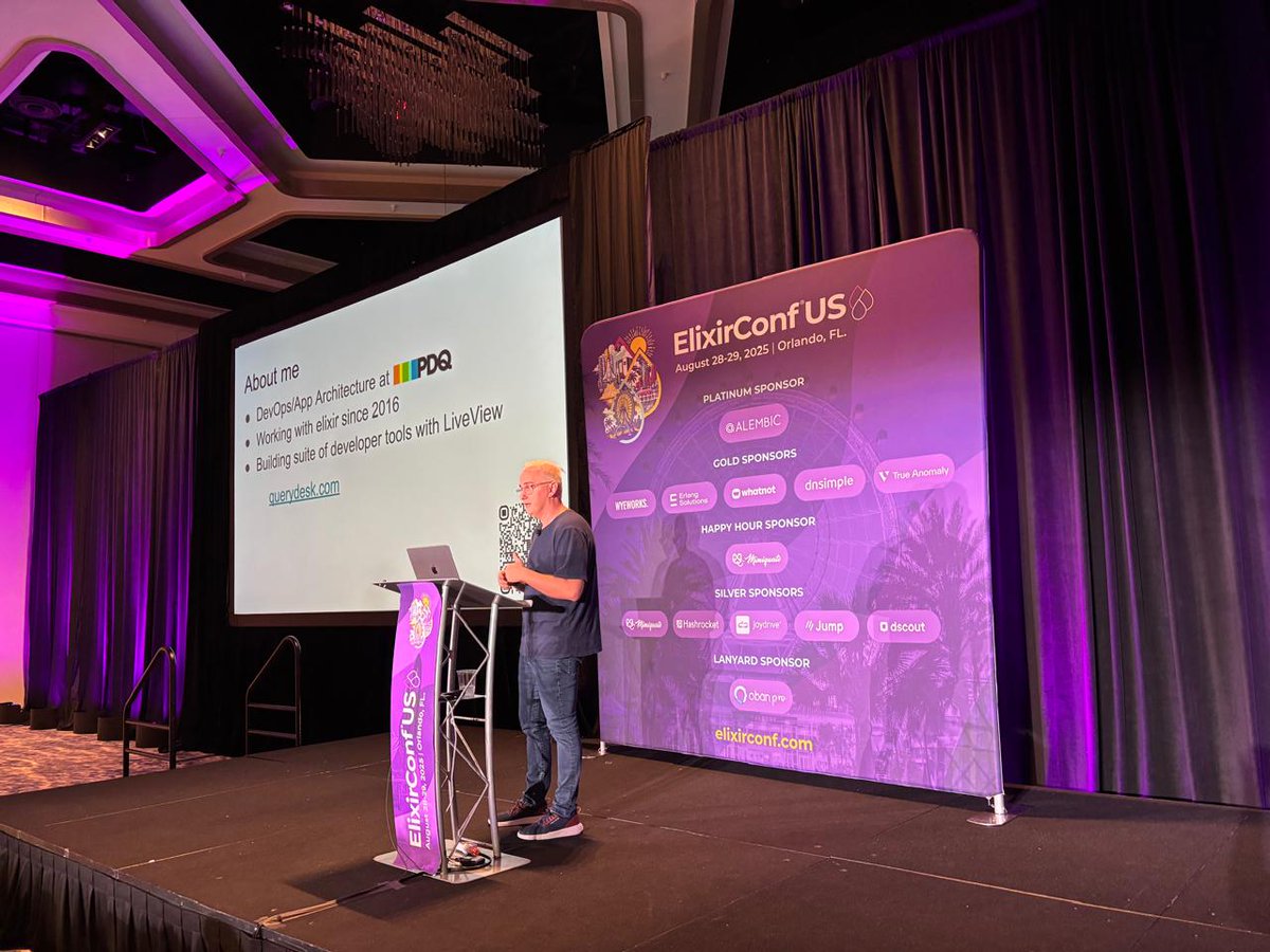 ElixirConf's tweet image. Optimize diff sizes, utilize live_sync
Hooks, webcomponents, JavaScript enhancements
@michaelst57 shares years of LiveView tricks for building fun, interactive apps. #ElixirConfUS