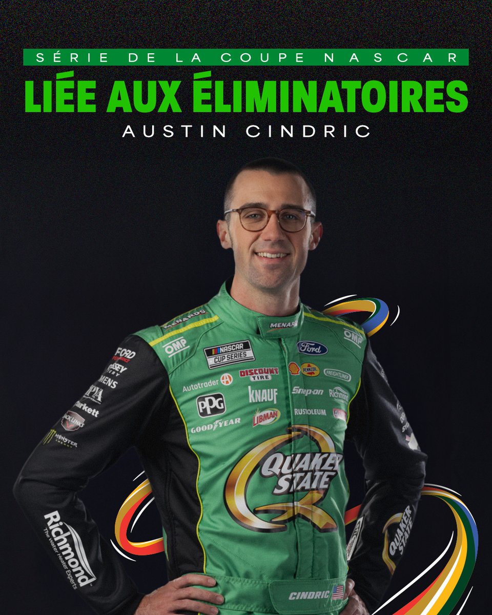 QuakerStateCA's tweet image. Huitièmes de finale? C&apos;est gagné. Trois pilotes de Quaker State — Austin, Ross et Shane - se lancent dans les séries éliminatoires de la NASCAR Cup Series! 🏆Laissez-les en commentaire pour les féliciter et leur souhaiter bonne chance ce week-end à Darlington! #EnergizeYourEngine