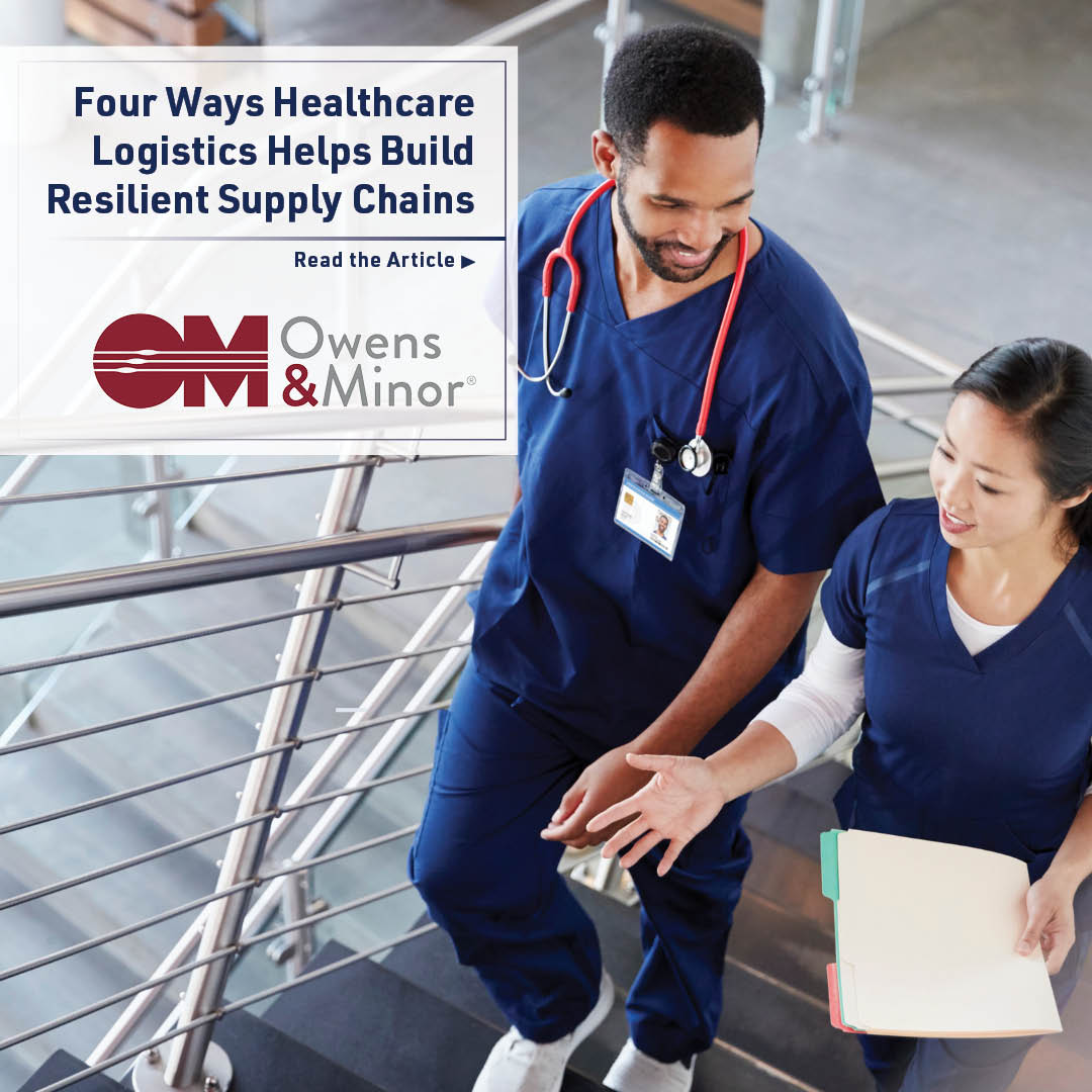 Healthcare supply chains are under pressure, limited supplies and growing provider demands are pushing systems to their limits. Partners like Owens &amp; Minor help fill gaps. Learn more at ow.ly/BOpu50WuSaF

#HealthcareLogistics #SupplyChainSolutions #OwensAndMinor