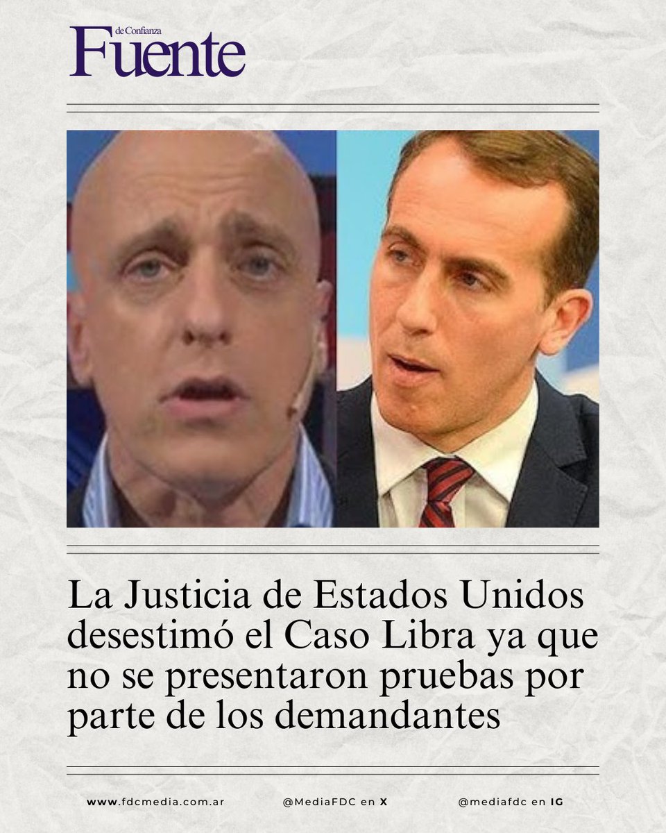#Urgente | La Justicia de EE.UU. levantó el embargo sobre los fondos vinculados al caso $LIBRA: Hayden Davis ahora está habilitado para transferir USD 58 millones y los tokens asociados al proyecto "Viva la Libertad" hacia Argentina. 
A contramano de lo que aseguraron periodistas
