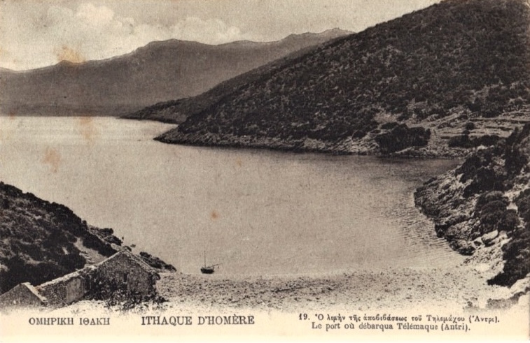 Tread softly, for here you stand
On miracle ground, boy.
A breath would cloud this water of glass,
Honey, bush, berry and swallow.
This rock, then, is more pastoral, than
Arcadia is, Illyria was.

— Lawrence Durrell

"On Ithaca Standing" (1943)