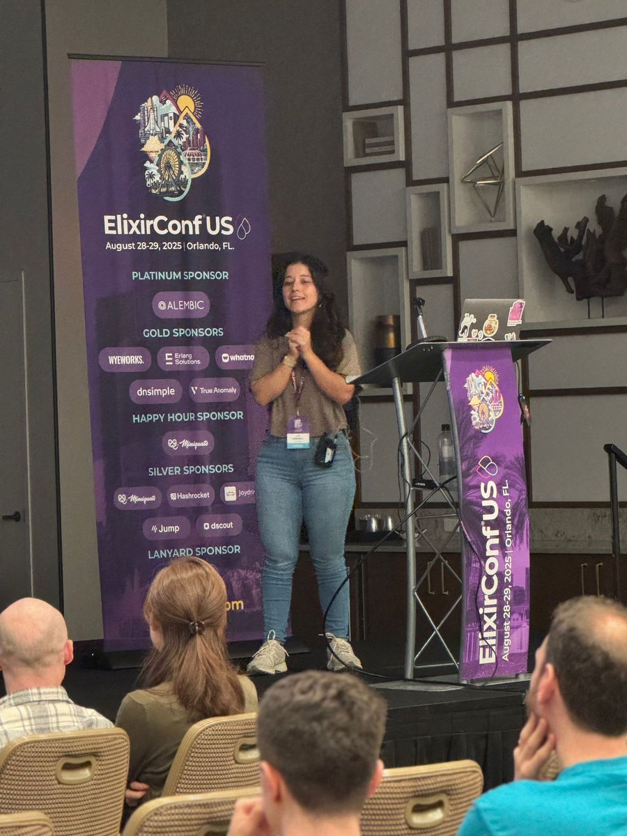 ElixirConf's tweet image. .@auth directive do
Granular permissions at field, argument, object level
Dynamic access control as queries resolve
end
Ivy Markwell on building custom authorization directives in Absinthe. #ElixirConfUS