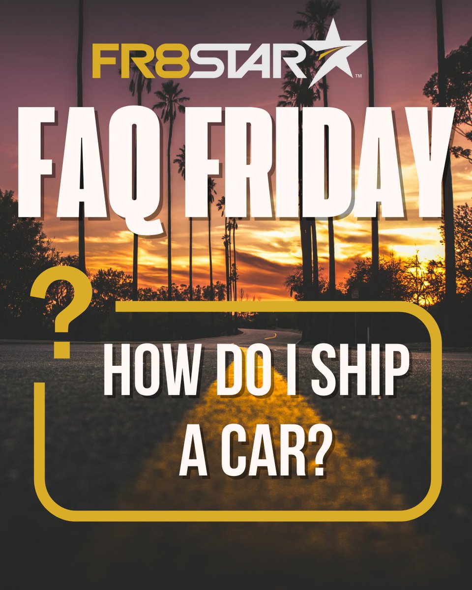 TheFR8Star's tweet image. ⭐ FAQ FRIDAY: How Do I Ship A Car? ⭐

Check out the full resource guide to learn what factors to consider when shipping a car home! 👇
🔗 fr8star.com/car-shipping-c…

#ShipACar #ResourceGuide #TransportSolutions #FR8Star