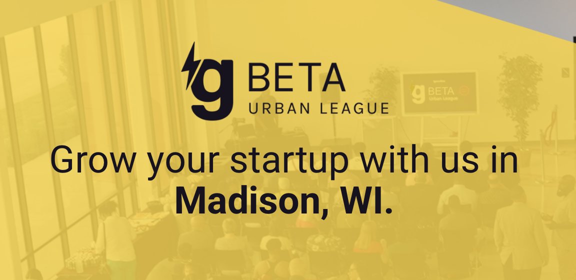 Applications are open for the gBETA Urban League Pre-Accelerator, a free seven-week program for Madison's BIPOC + underserved entrepreneurs. Get coaching, mentoring, weekly programming, and Pitch Night—no cost, no equity. Sept 25-Nov 14. Apply by Sept 7.

ow.ly/tRge50WtFSO