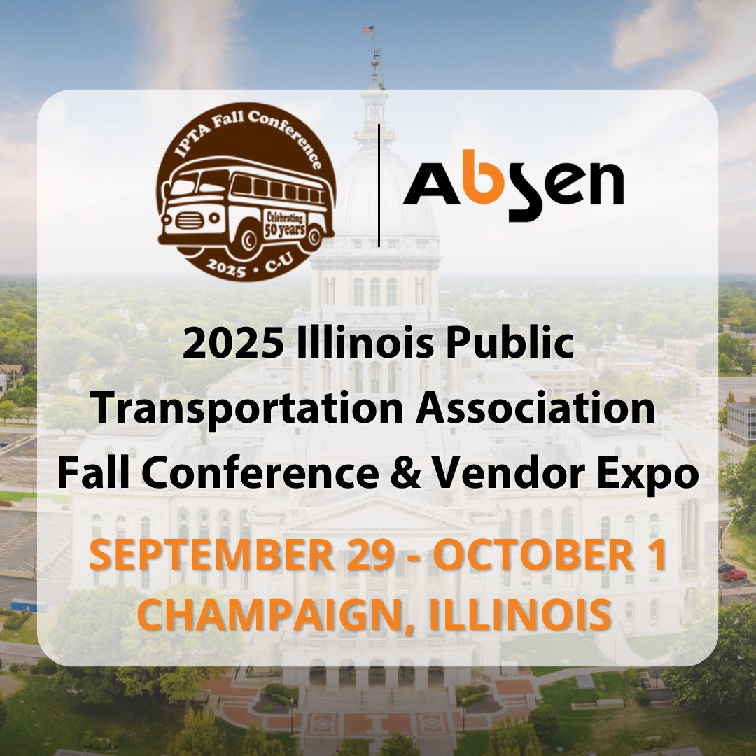 Absen_Inc's tweet image. 🎉 Celebrating 50 years of progress in Illinois public transit!
Absen will be showcasing #LEDSolutions that enhance rider experiences &amp;amp; modernize public transportation. 
📍Champaign, IL
📅 Sept 29 – Oct 1

🔗 Register now: iltransit.org/events/EventDe…
