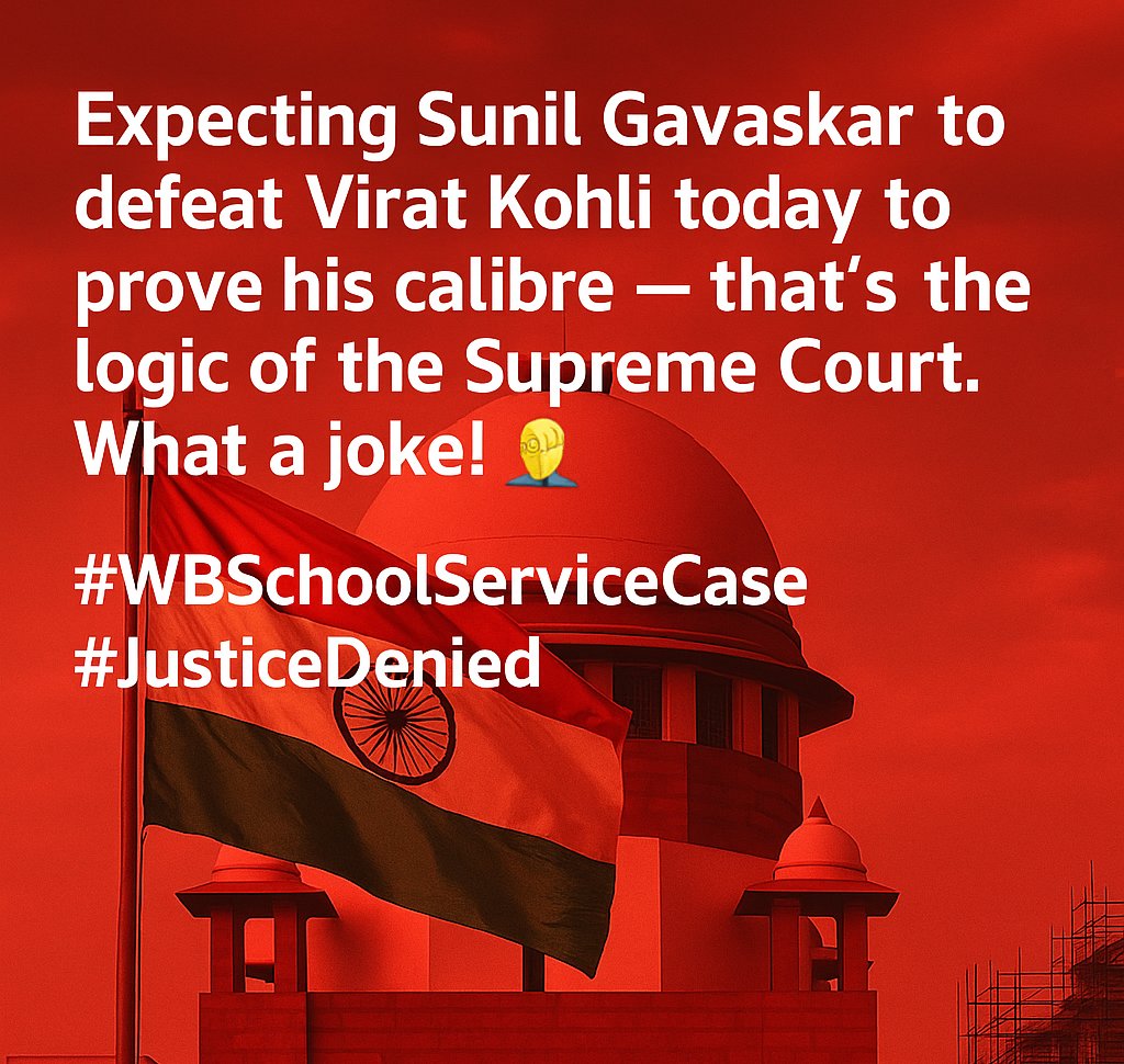 besra37926's tweet photo. Innocent yet punished-untainted but forced to fight 6 lakh fresh candidates for the jobs already proclaimed ours ππ» #Freshselection #WBSLST2016
#SaveUntaintedTeachersWbcssc2016
@rashtrapatibhvn @PMOIndia @IndiaToday @SCofIndia @barandbench @India_NHRC @RahulGandhi @timesofindia https://t.co/GW9Hb74yVN