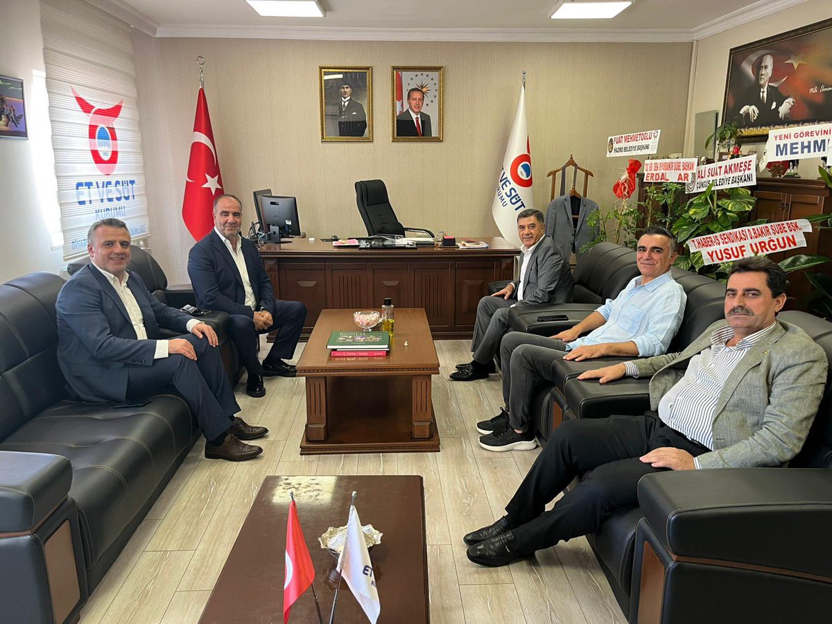 Et ve Süt Kurumu Diyarbakır Müdürü Cihad Kayhan'a ziyaret ederek, hayırlı olsun dileklerinde bulunduk.