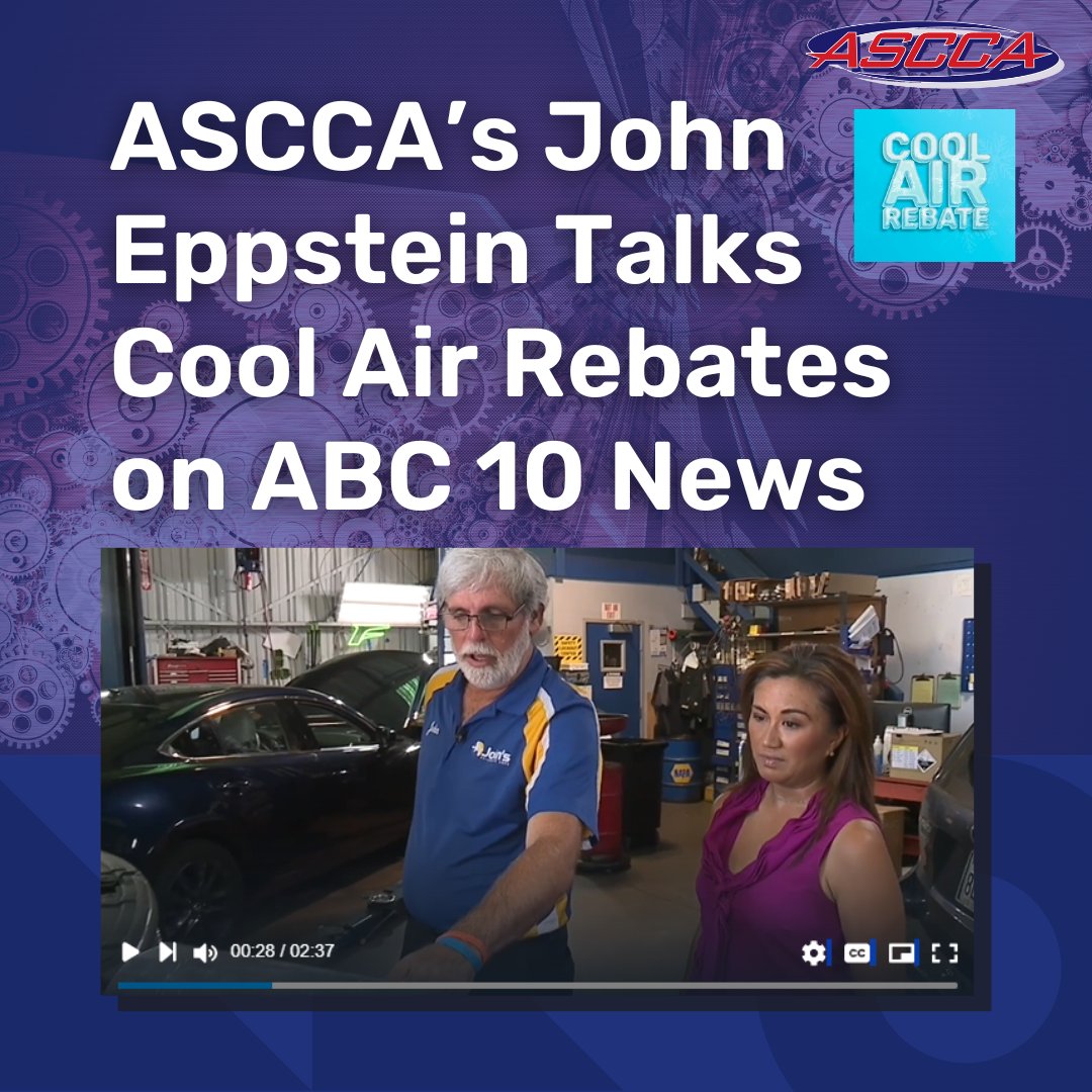 ASCCA’s John Eppstein Talks Cool Air Rebates on ABC 10 News
Check out the interview here: 10news.com/news/local-new…

Read more about the Cool Air Rebate here: coolairrebate.org