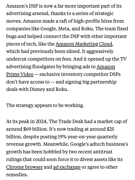 Inside Amazon's plan to clobber rivals The Trade Desk and Google in a key area of advertising

via <a href="/BusinessInsider/">Business Insider</a>
