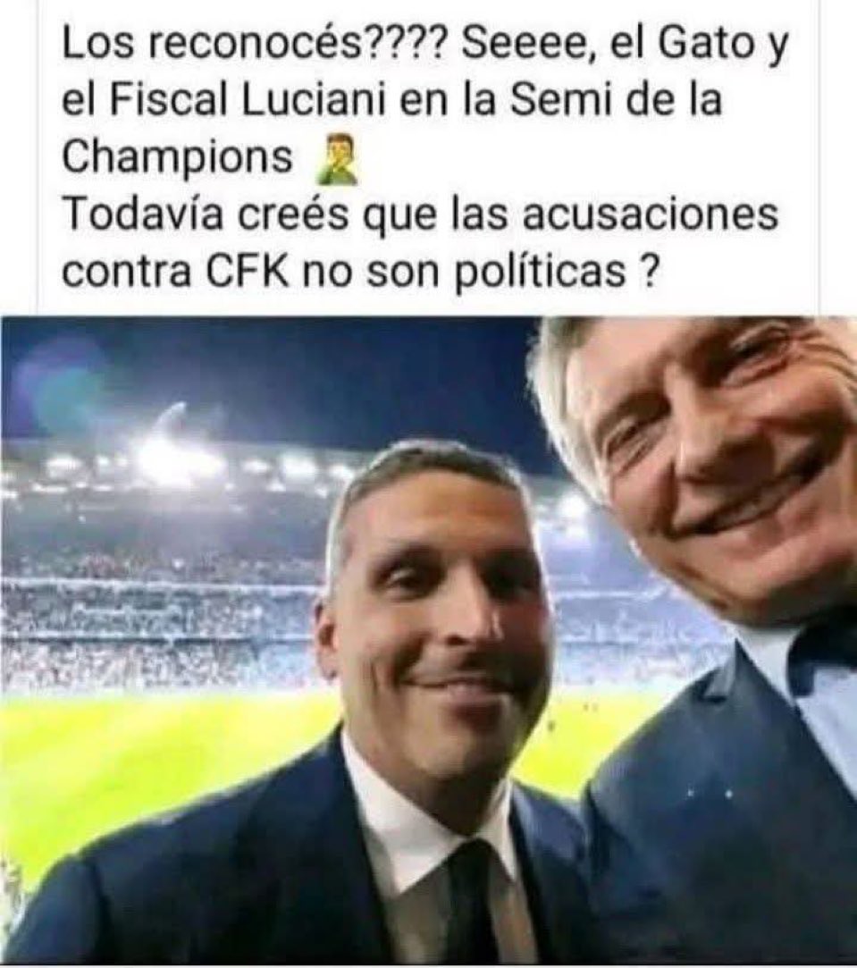 Te imaginás a Cristina sacándose una foto con un supuesto fiscal que acuse a Macri?