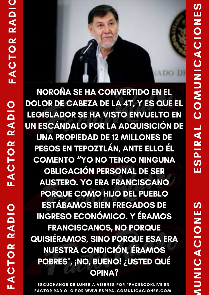 <a href="/BUAPoficial/">BUAP</a> <a href="/LiliaCedilloMX/">Lilia Cedillo Ramírez</a> <a href="/armentapuebla_/">Alejandro Armenta</a> 📌Presidenta <a href="/Claudiashein/">Claudia Sheinbaum Pardo</a>  apuesta por industria del calzado en México.
📌 Laura Itzel Castillo, próxima presidenta de la mesa directiva del Senado.
📌 "No tengo porqué ser austero: Fernández Noroña.
