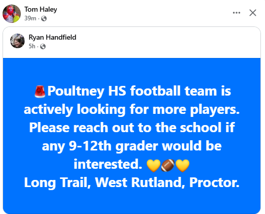 Vermont North South All Star Football Game (@vermontns) on Twitter photo 