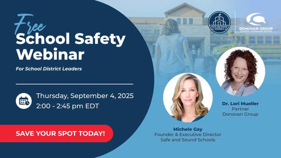 Global Crisis Management Report (@globalcmrpt) on Twitter photo RT <a href="/SafeSchoolsOrg/">Safe & Sound Schools</a> School Safety Webinar, Sept 4 ow.ly/YJhI50WLAVa <a href="/MicheleGay_/">Michele Gay</a> <a href="/NC2S_Tweets/">National Center for School Safety</a> <a href="/K12ssdb/">K-12 School Shooting Database</a> <a href="/ChildPrepared/">Institute for Childhood Preparedness</a> <a href="/schoolcrisisorg/">NCSCB</a> <a href="/npdcoalition/">National Pediatric Disaster Coalition (NPDC)</a> <a href="/NASSLEO1/">NASSLEO</a> <a href="/sandyhook/">Sandy Hook Promise</a> <a href="/jschildkraut80/">Dr. Jaclyn Schildkraut 🟧</a> <a href="/AFTunion/">AFT</a> RT <a href="/SafeSchoolsOrg/">Safe & Sound Schools</a> School Safety Webinar, Sept 4 ow.ly/YJhI50WLAVa <a href="/MicheleGay_/">Michele Gay</a> <a href="/NC2S_Tweets/">National Center for School Safety</a> <a href="/K12ssdb/">K-12 School Shooting Database</a> <a href="/ChildPrepared/">Institute for Childhood Preparedness</a> <a href="/schoolcrisisorg/">NCSCB</a> <a href="/npdcoalition/">National Pediatric Disaster Coalition (NPDC)</a> <a href="/NASSLEO1/">NASSLEO</a> <a href="/sandyhook/">Sandy Hook Promise</a> <a href="/jschildkraut80/">Dr. Jaclyn Schildkraut 🟧</a> <a href="/AFTunion/">AFT</a>