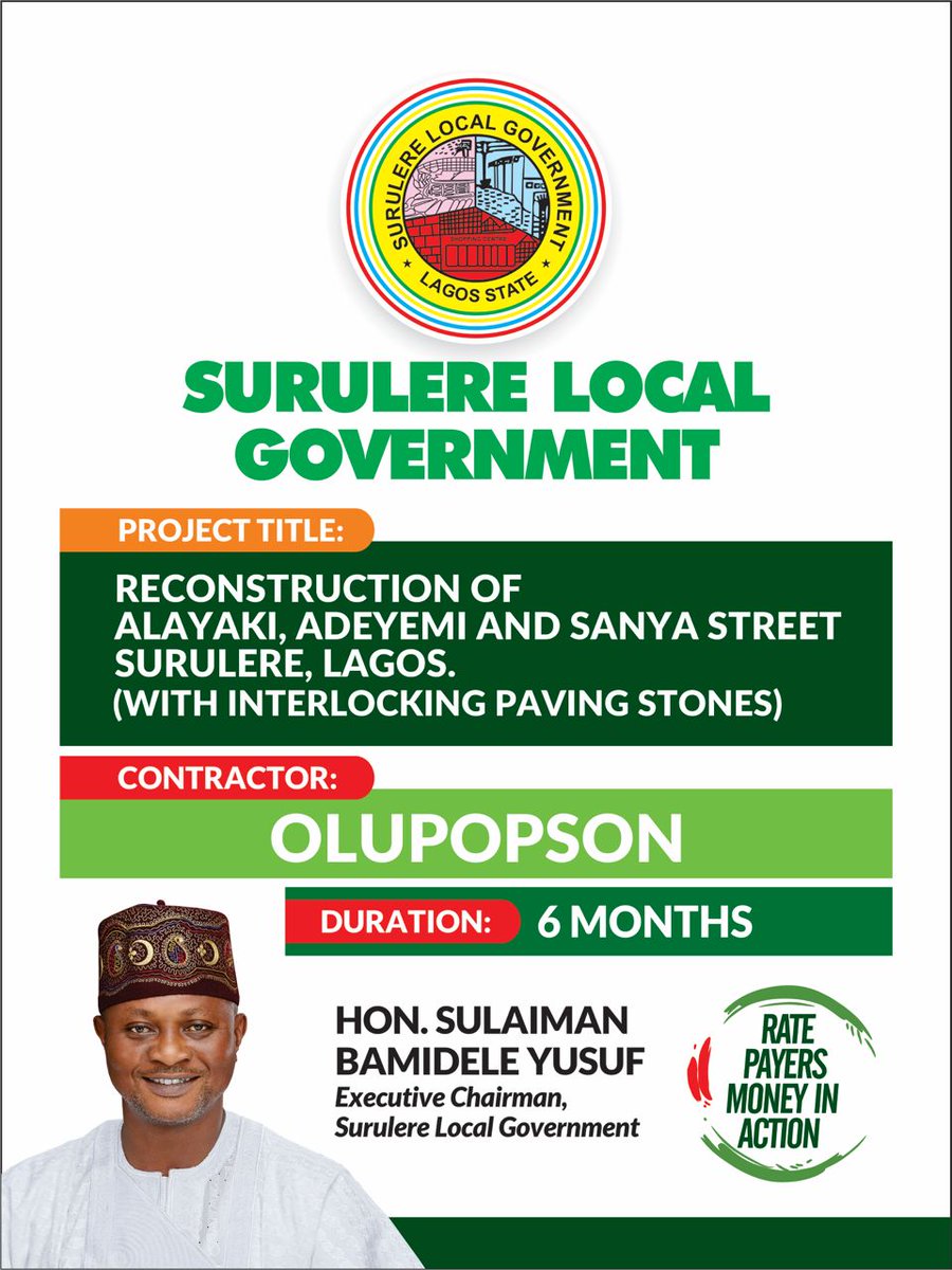 LGSurulere's tweet photo. More ROADS!!! https://t.co/ZenzjCscf3