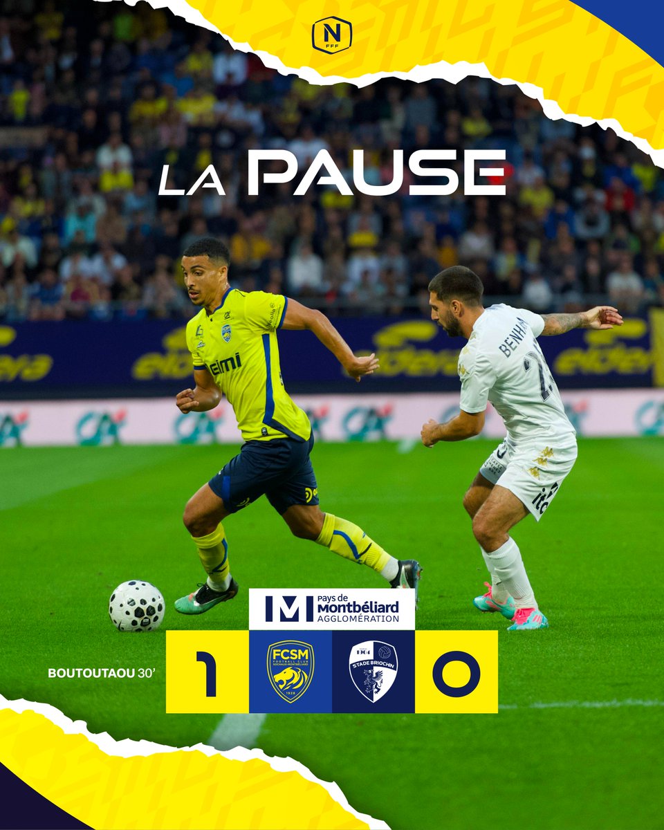 FCSM_officiel's tweet image. ⏸️ Les Sochaliens sont devant à la pause grâce à une magnifique réalisation d'Aymen Boutoutaou. On continue en seconde période !

1⃣-0⃣ #FCSMSB