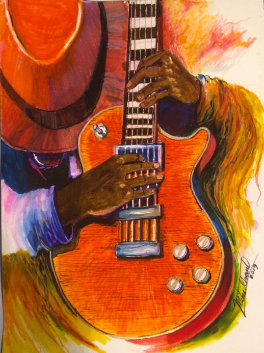 Art of the Day! "Feeling the Blues". Buy at: ArtPal.com/mikegrant1208?…